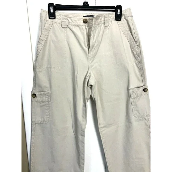 Dockers Womens Cream Cargo Pants – Size 6 - Picture 4 of 6